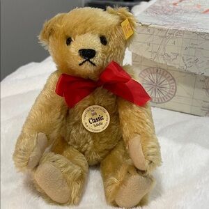 Steiff Classic Teddy Bear with Red Bow